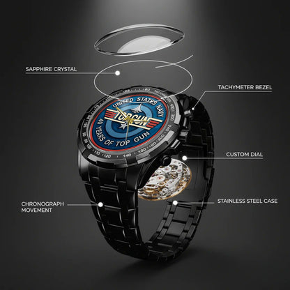 Top Gun Stainless Steel Watch