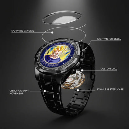Anime Dragon Ball Vegeta Custom Name Watch