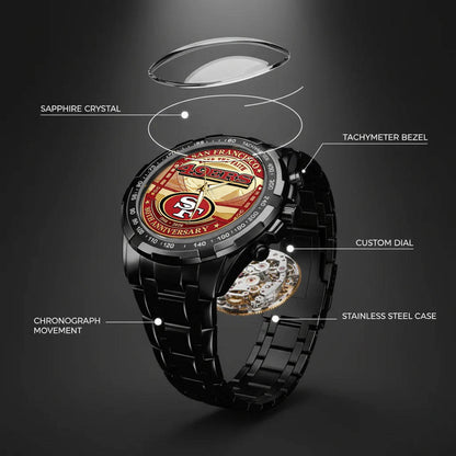 San Francisco 49ers 80th Anniversary Stainless Steel Watch