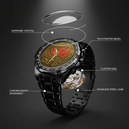 Detroit Red Wings 100th Anniversary 2026 Stainless Steel Watch