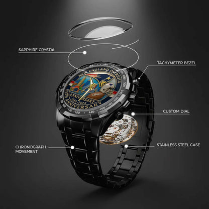 New England Patriots Champions Stainless Steel Watch