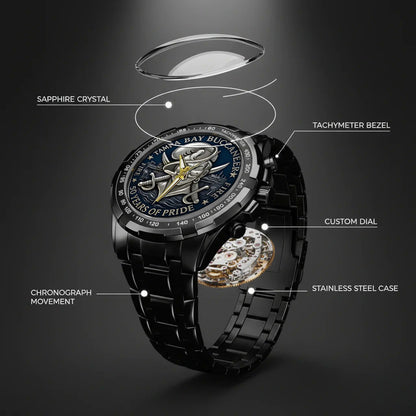Tampa Bay Buccaneers 50th Anniversary Stainless Steel Watch