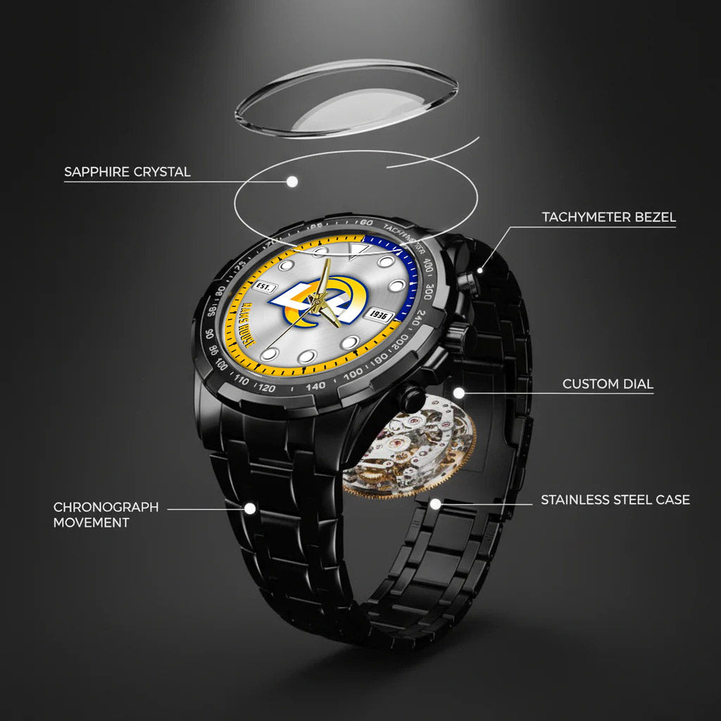 LA Rams Stainless Steel Watch