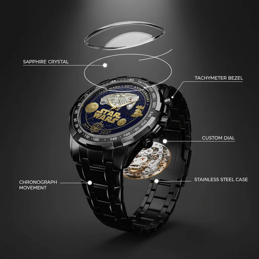 Star Wars 50th Anniversary Stainless Steel Watch