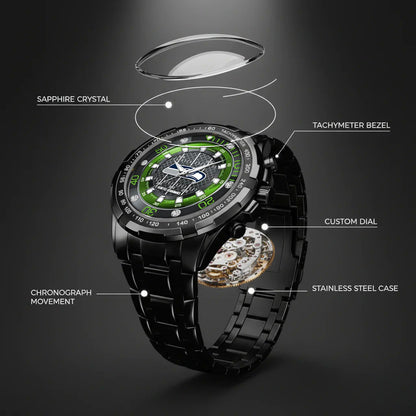 Seattle Seahawks Stainless Steel Watch