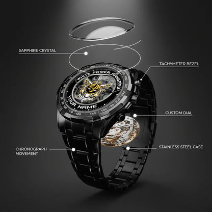 Mighty Morphin Power Rangers Tigerzord Custom Name Watch