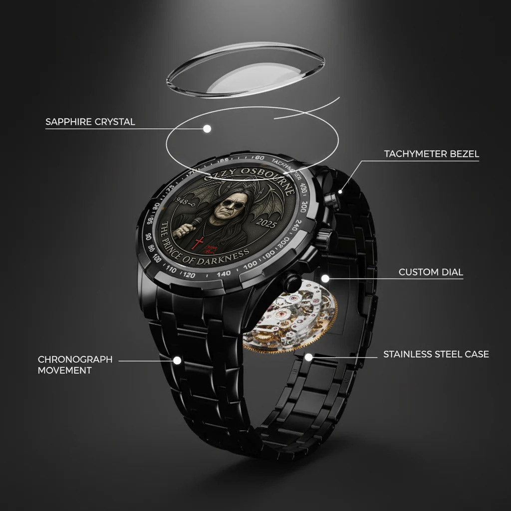 The Prince of Darkness Watch – Gothic Rock Style Watch for Fans & Collectors