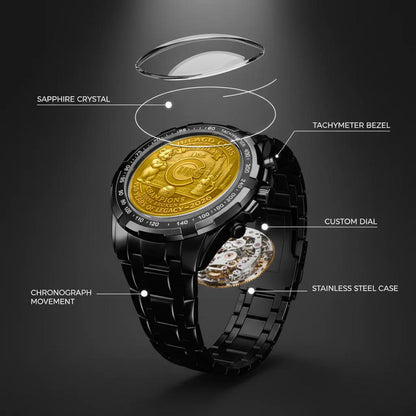 Chicago Cubs 150th Anniversary Stainless Steel Watch