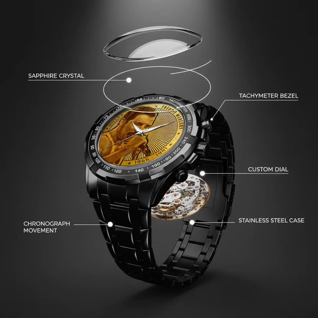 Freddie Mercury Stainless Steel Watch