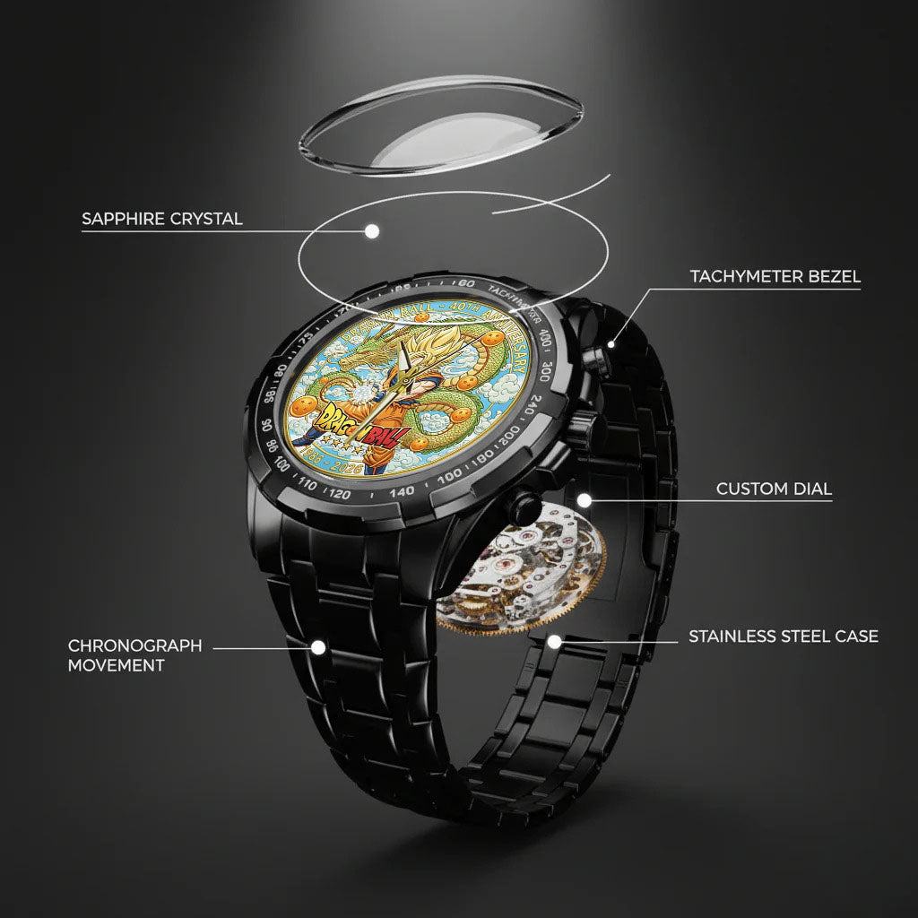 Dragon Ball 40th Anniversary Stainless Steel Watch