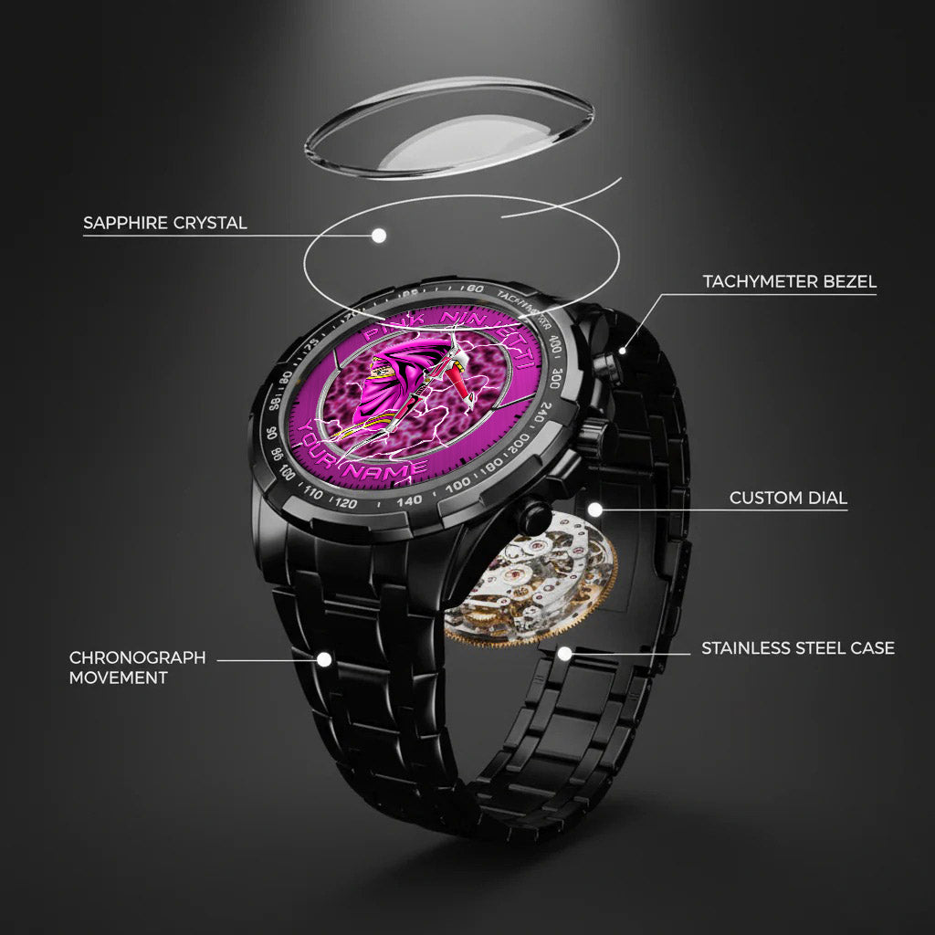 Power Rangers Pink Ninjetti Personalized Watch