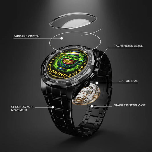 Anime Yugioh 25th Anniversary Coin Pot of Greed Custom Watch