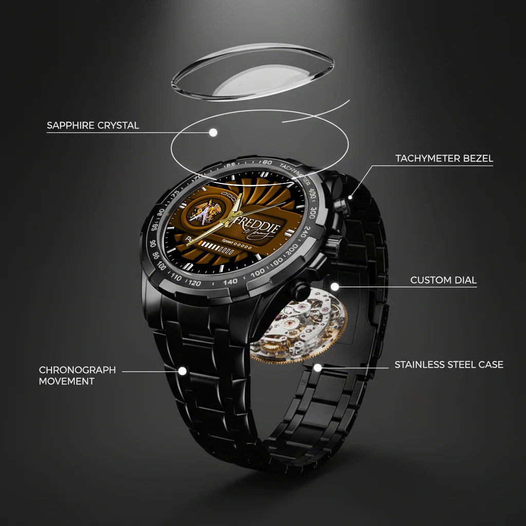 Feddie Mercury Stainless Steel Watch