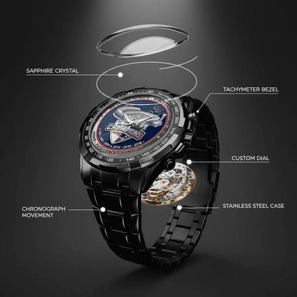 New England Patriots 65th Anniversary Stainless Steel Watch