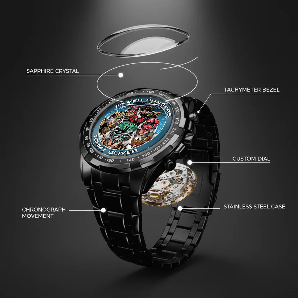 Legendary Tommy Oliver Rangers Art JDF Merories Custom Watch