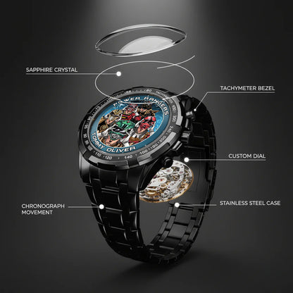 Legendary Tommy Oliver Rangers Art JDF Merories Custom Watch