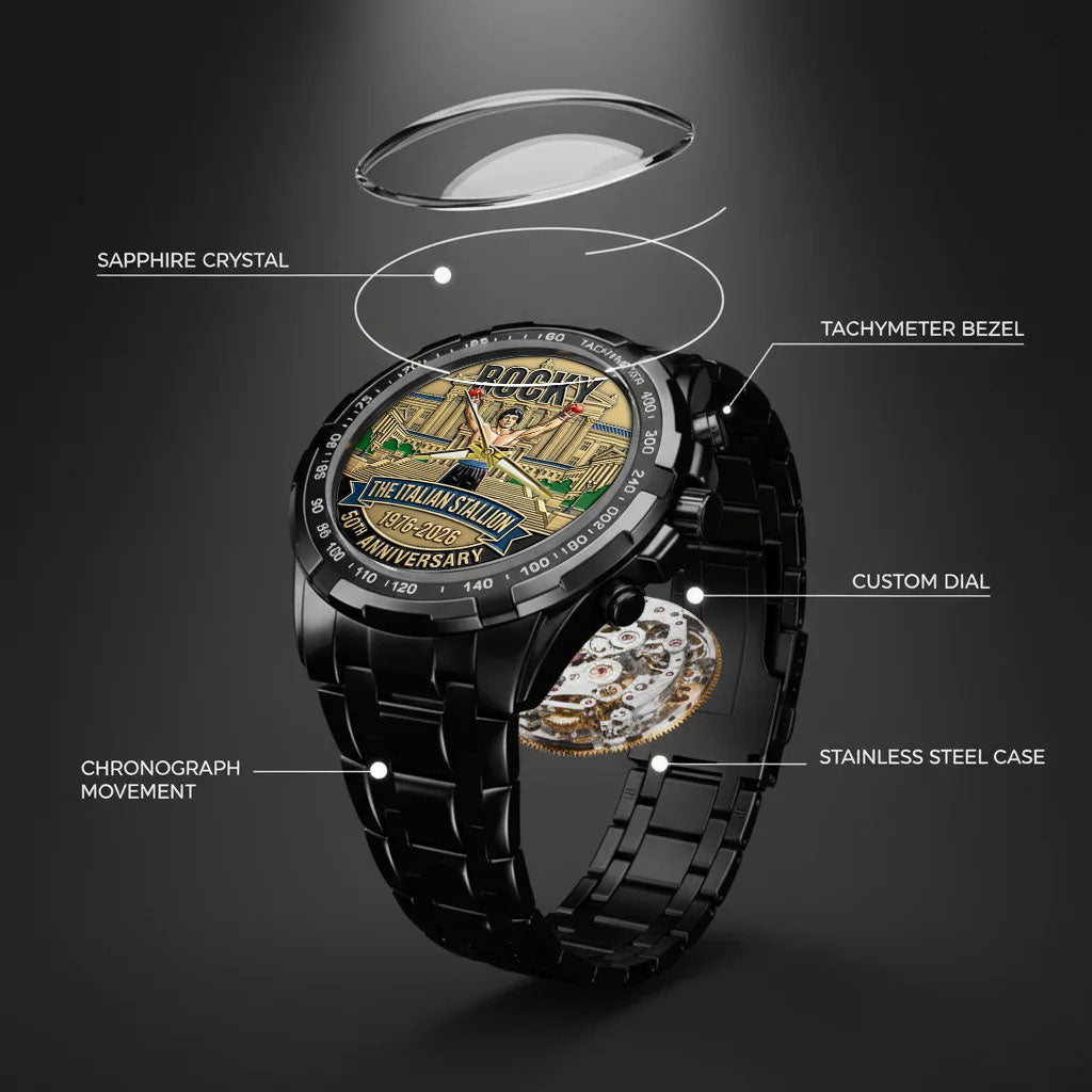 Rocky Balboa Never Stay Down 50th Anniversary Boxing Watch