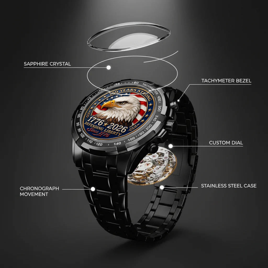 USA 250th Strong Anniversary Defending Liberty Watch