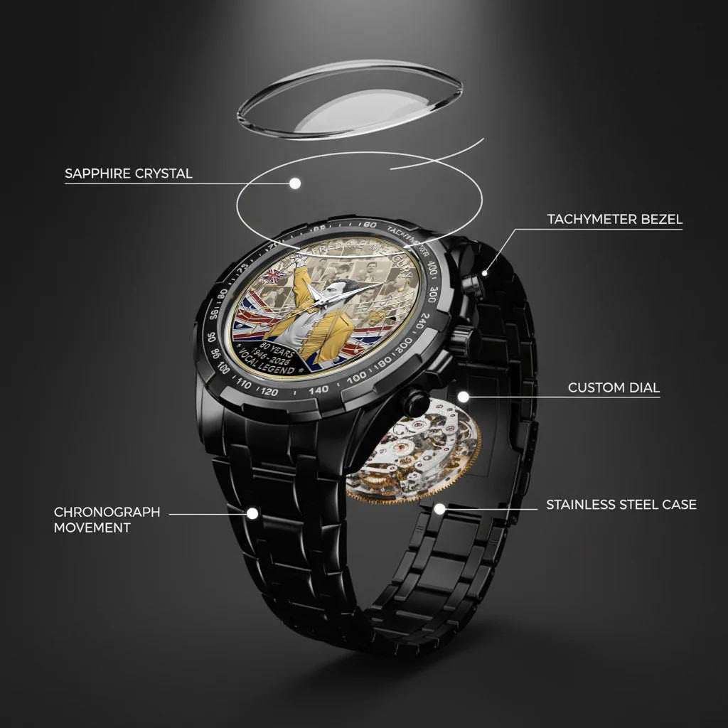 Freddie Mercury Stainless Steel Watch