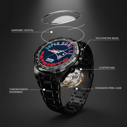 Super Bowl Stainless Steel Watch