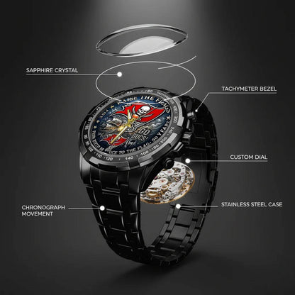 Tampa Bay Buccaneers 50th Anniversary Stainless Steel Watch