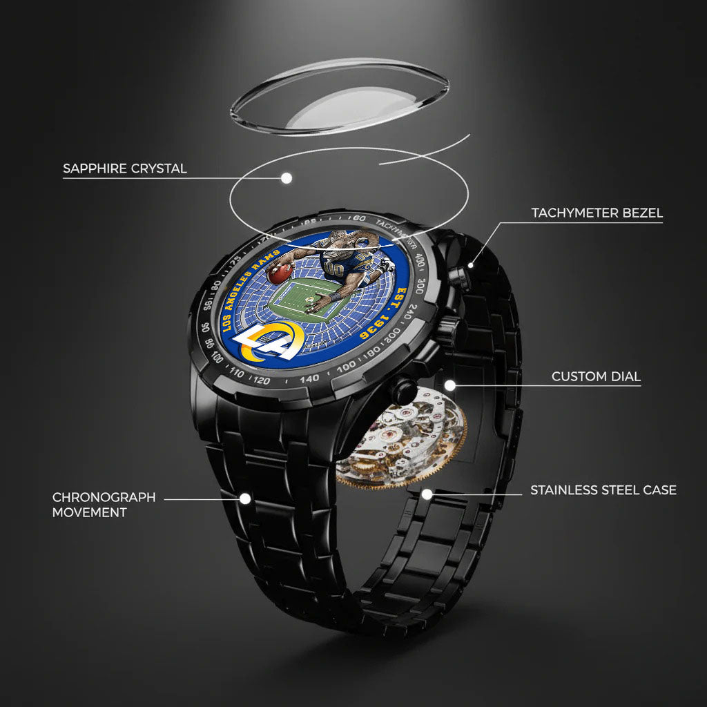 Los Angeles Rams Stainless Steel Watch