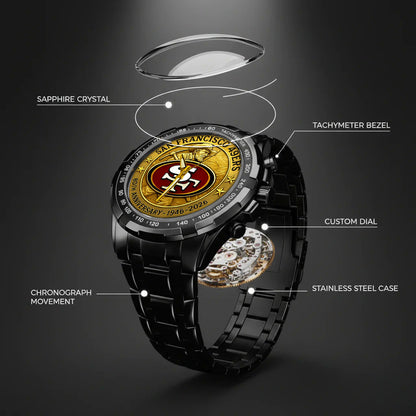 San Francisco 49ers 80th Anniversary 2026 Stainless Steel Watch
