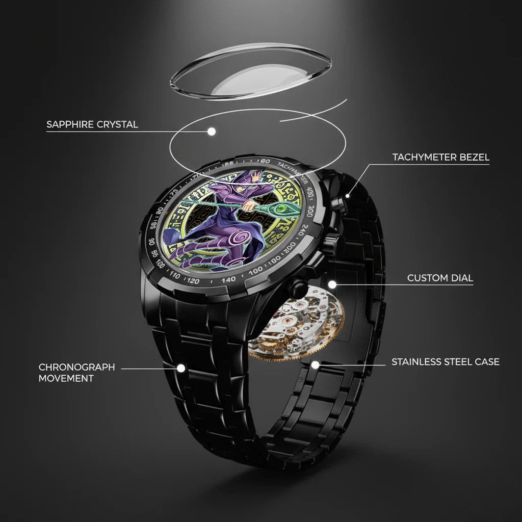 Anime YGO Dark Magician Watch Dial – Limited Art Design