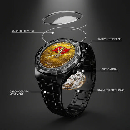 Tampa Bay Buccaneers 50th Anniversary Stainless Steel Watch