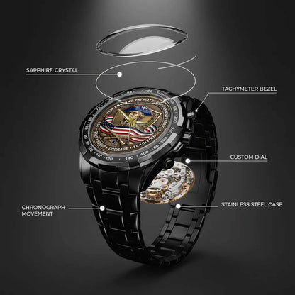 New England Patriots Champions Stainless Steel Watch