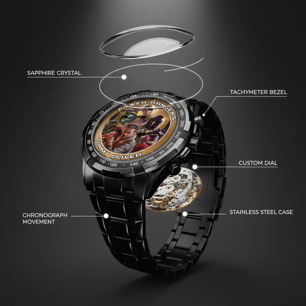 Legendary Tommy Oliver Rangers Art JDF Merories Custom Watch