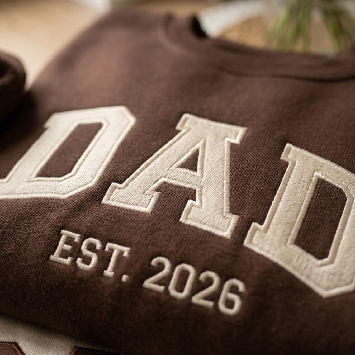 Embroidered Mother's Day Father's Day Custom Text With Kid's Names On Sleeve Quarter-Zip Sweatshirt, Hoodie Sweatshirt T-Shirt