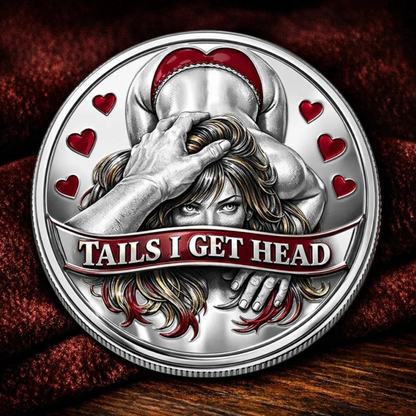 Funny Couples Decision Printed Coin
