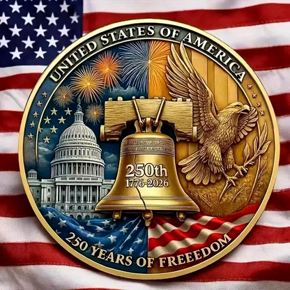 USA 250th Anniversary Printed Coin