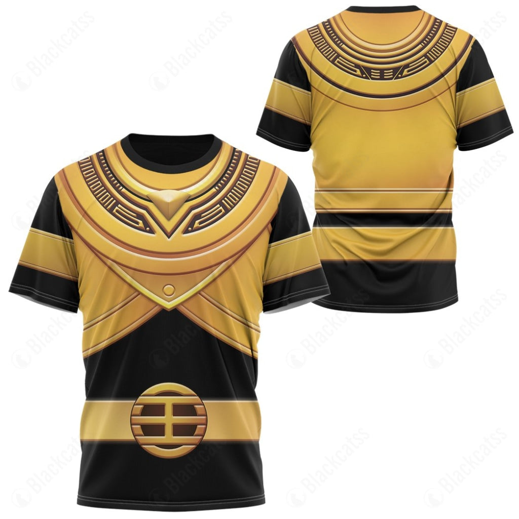 Gold Power Rangers Zeo Custom T-Shirt