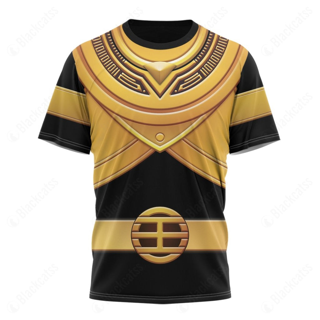 Gold Power Rangers Zeo Custom T-Shirt