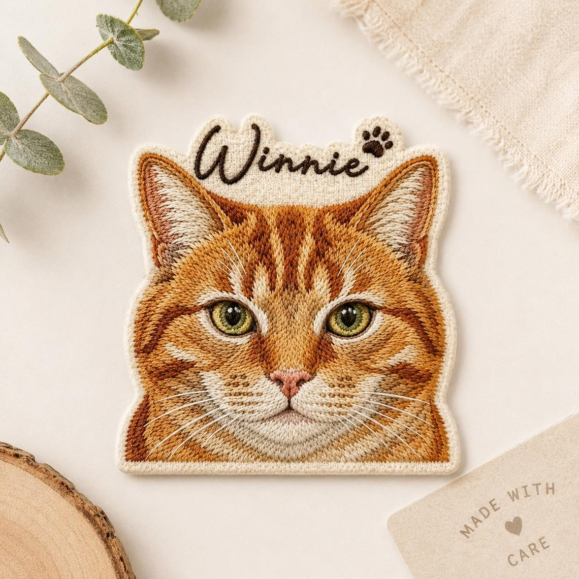 Embroidered Custom Pet Photo Embroidery Iron Patch