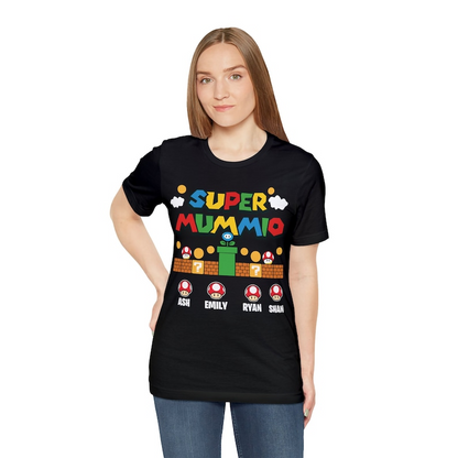 Super Mummio Retro Gaming T-Shirt | Personalized Mother's Day Gift