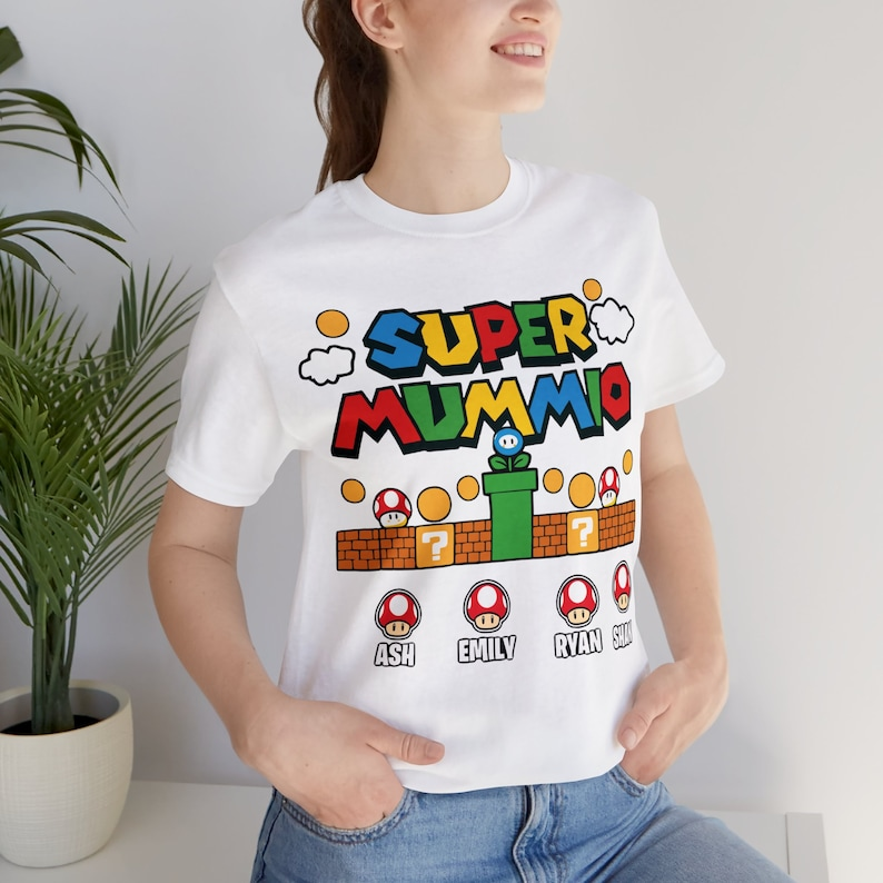 Super Mummio Retro Gaming T-Shirt | Personalized Mother's Day Gift