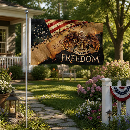 250 Years of Freedom 250th Anniversary Garden Flag