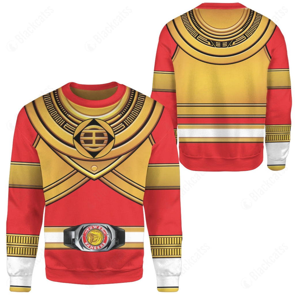 King Tyranno Hybrid Red Gold Zeo Mighty Power Ranger Custom Sweatshirt