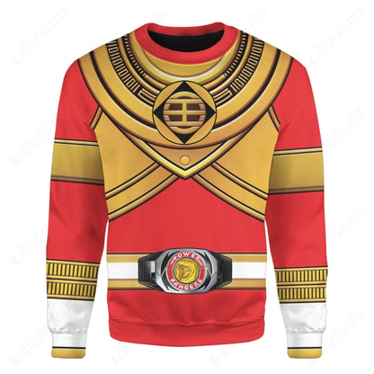 King Tyranno Hybrid Red Gold Zeo Mighty Power Ranger Custom Sweatshirt