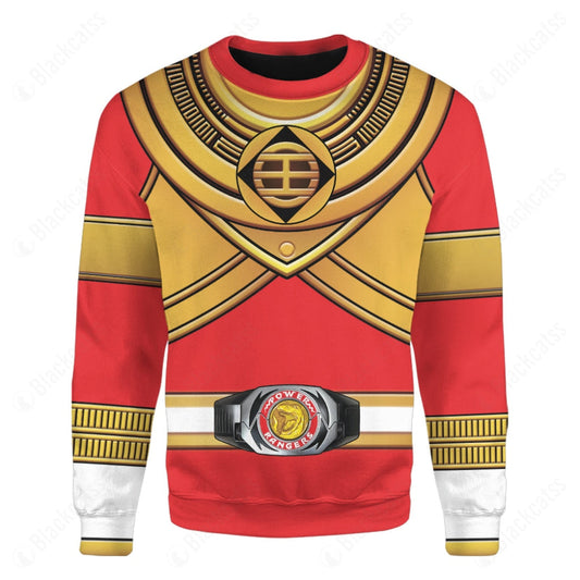 King Tyranno Hybrid Red Gold Zeo Mighty Power Ranger Custom Sweatshirt