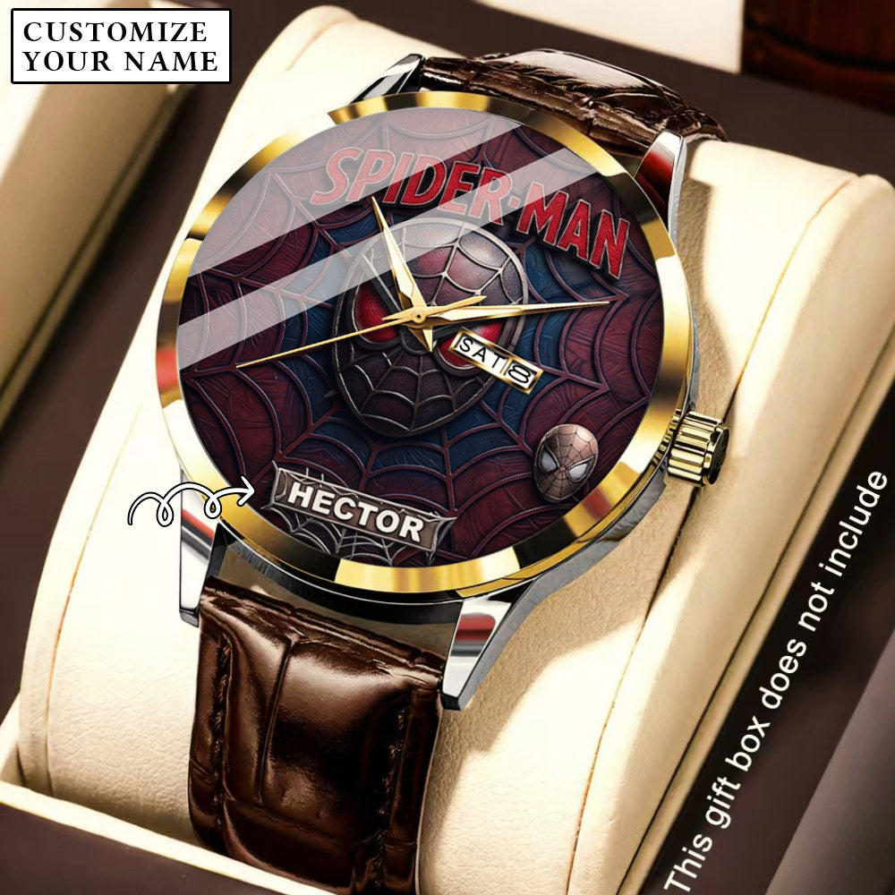 Spider Man Custom Name Collector Watch