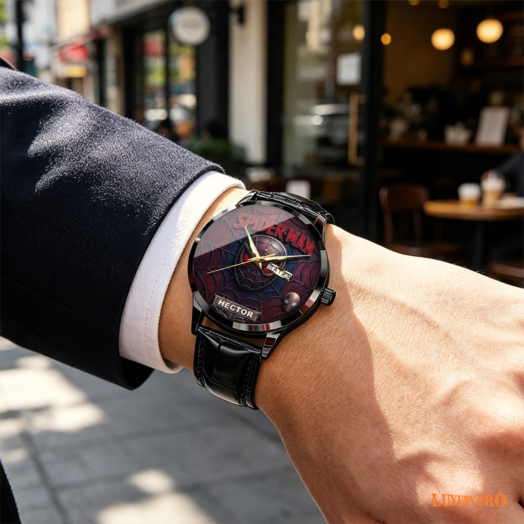 Spider Man Custom Name Collector Watch