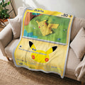 PKM Pikachu 30th Anniversary Custom Fleece Blanket