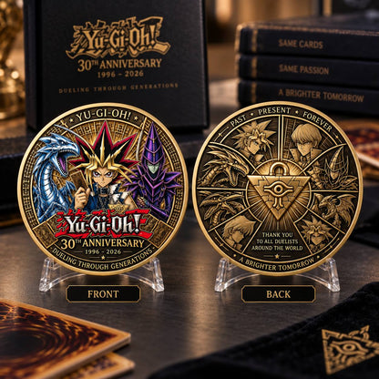 YGO 30th Anniversary Printed Commemorative Coin – Limited Edition Gaming Collector’s Coin