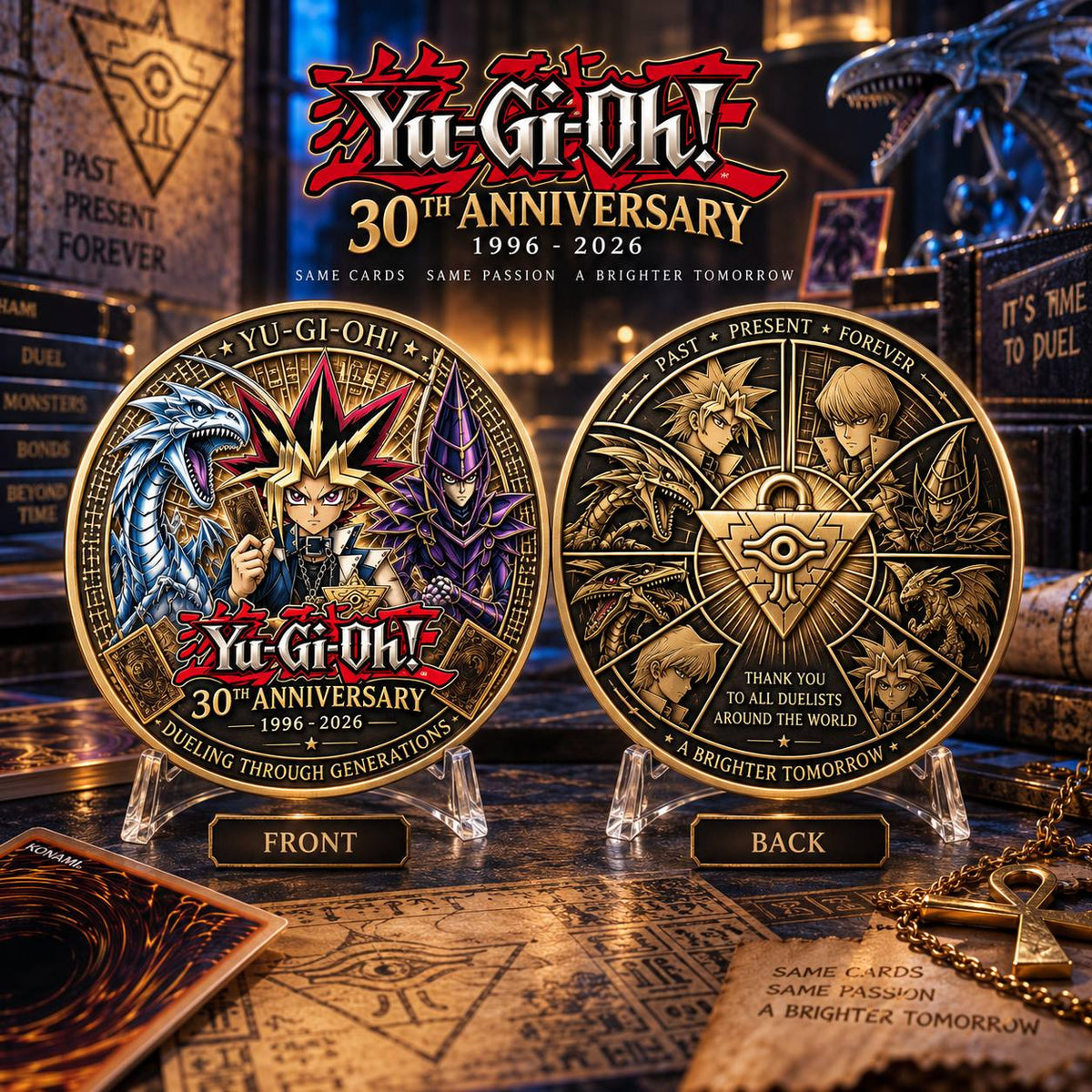 YGO 30th Anniversary Printed Commemorative Coin – Limited Edition Gaming Collector’s Coin