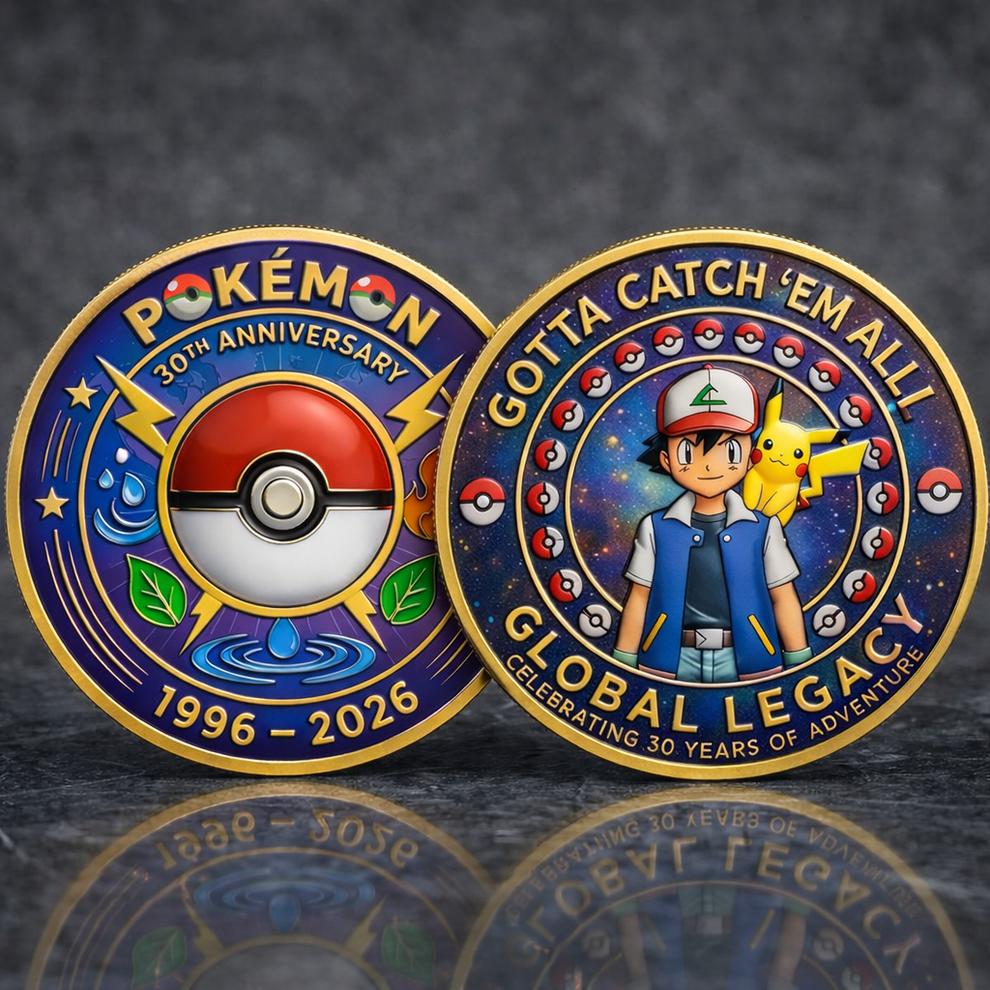 Pokémon 30th Anniversary Printed Commemorative Coin – The Waypros