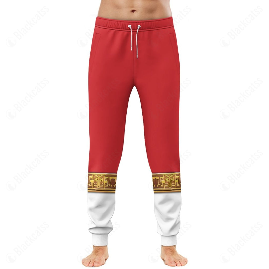 Red Power Rangers Zeo Custom Sweatpants
